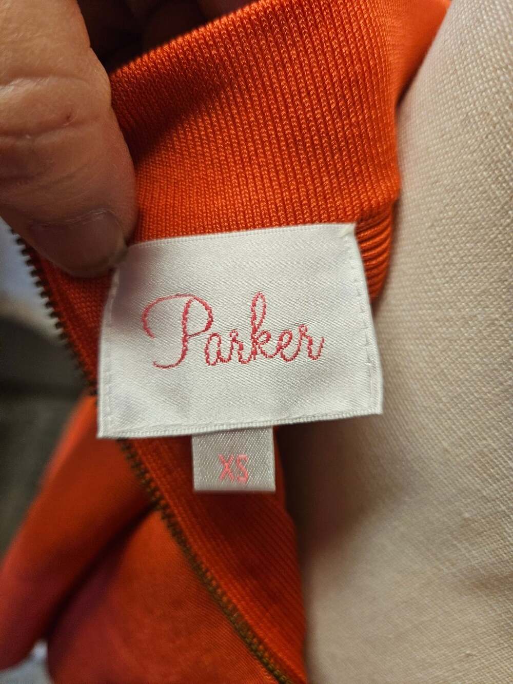 Parker Pleated Skirt Size XS Orange Fit and Flare Mini - Picture 4 of 4